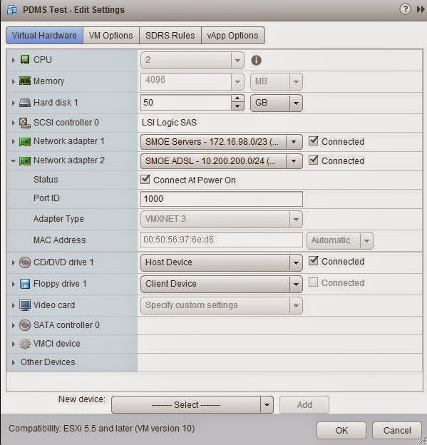 How to change VMware Network Adapter Type from E1000 to ICT