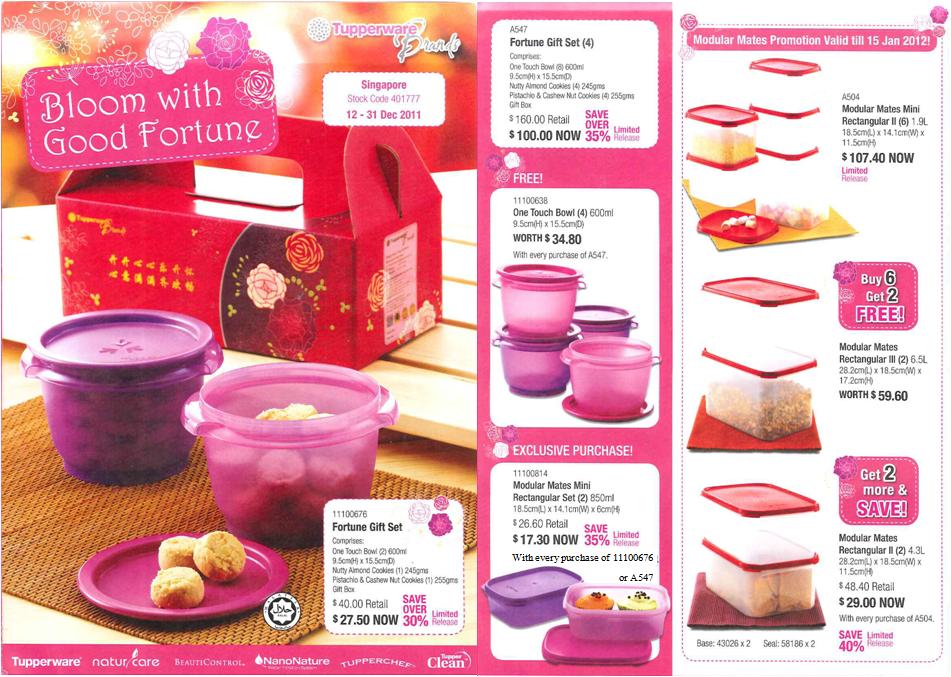 tupperware chinese new year goodies