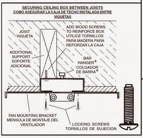 Electric Work Ceiling Fan Support