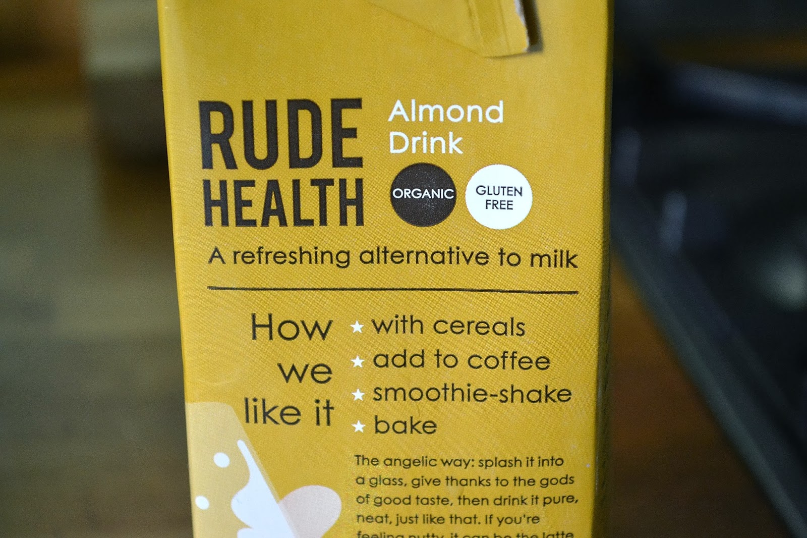 Rude Health Almond Drink What Naomi Wrote