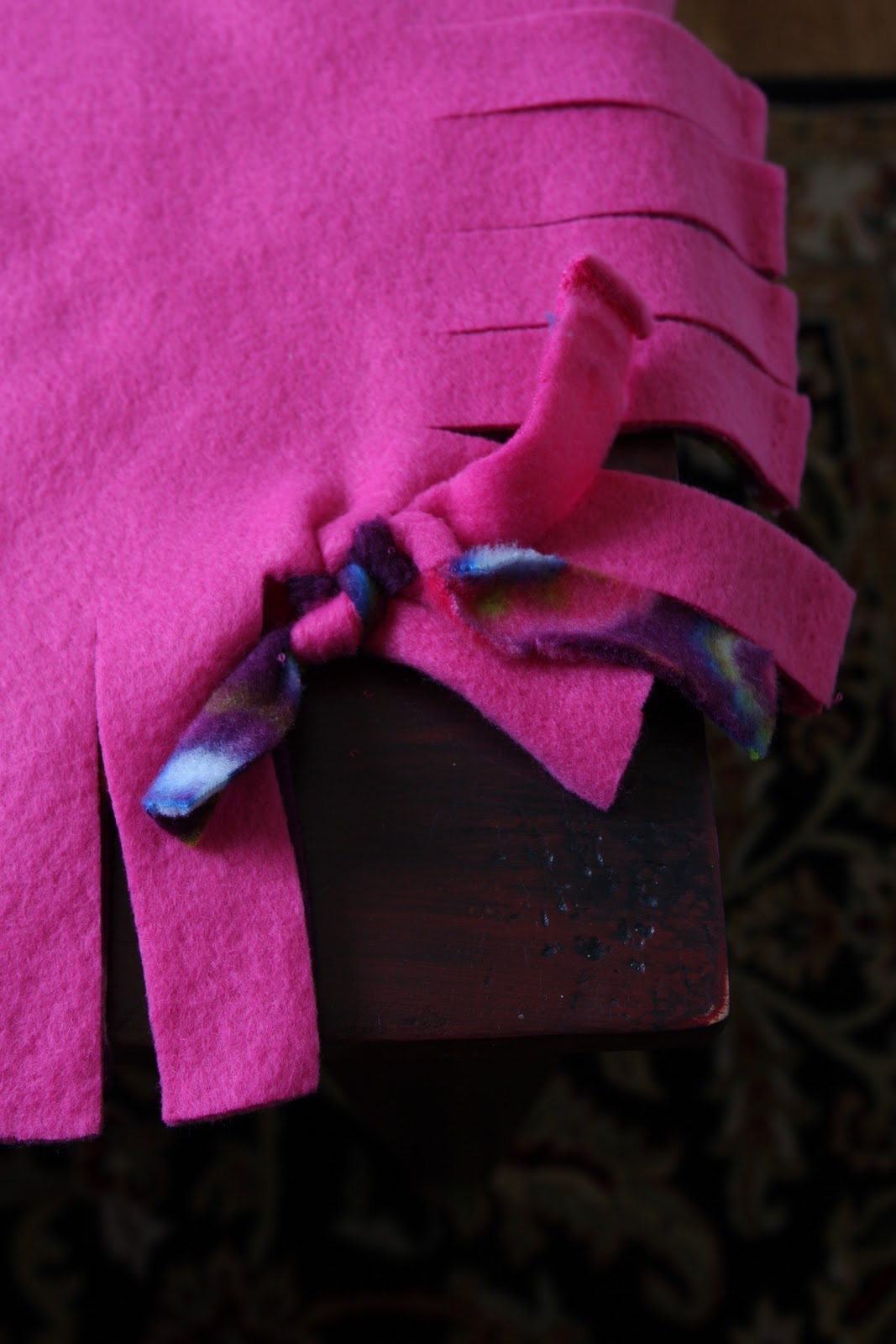 Mission Dolly No Sew Blanket Tutorial