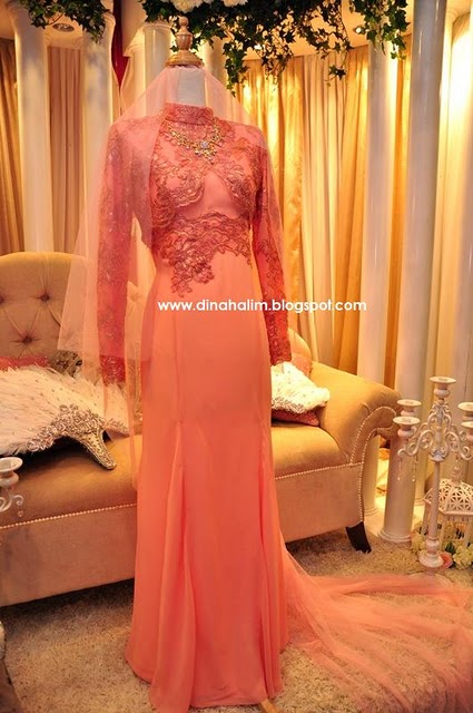 Baju Nikah Peach