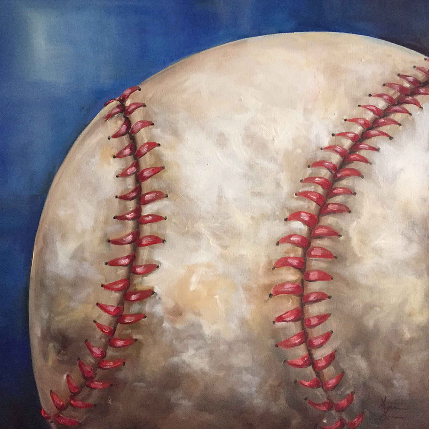 Artists Of Texas Contemporary Paintings and Art Baseball Sports Art by Kristine Kainer