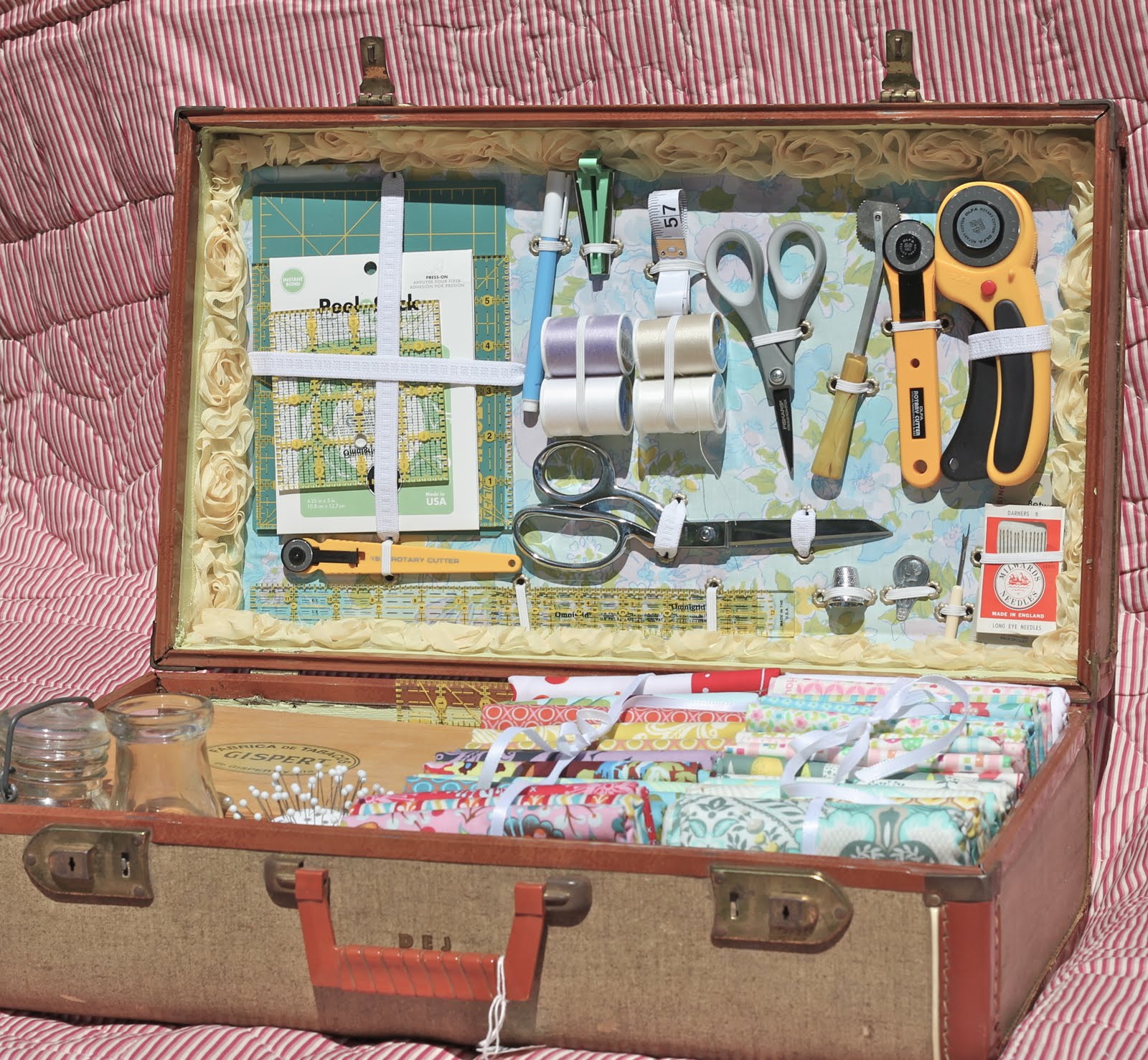 A Place to Roost Vintage Sewing Case