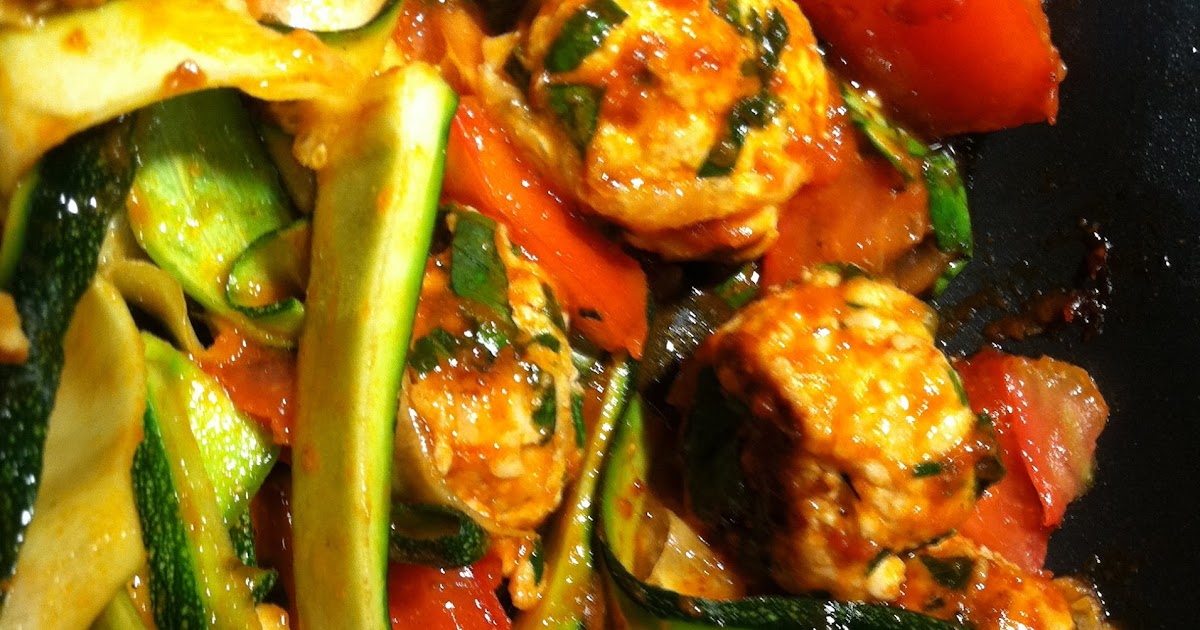 A Graduate's Kitchen Turkey Meatballs! (with tofu shirataki noodles)