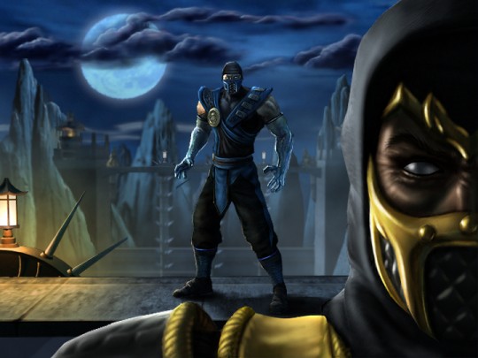 sub zero vs scorpion mortal kombat. mortal kombat sub zero vs