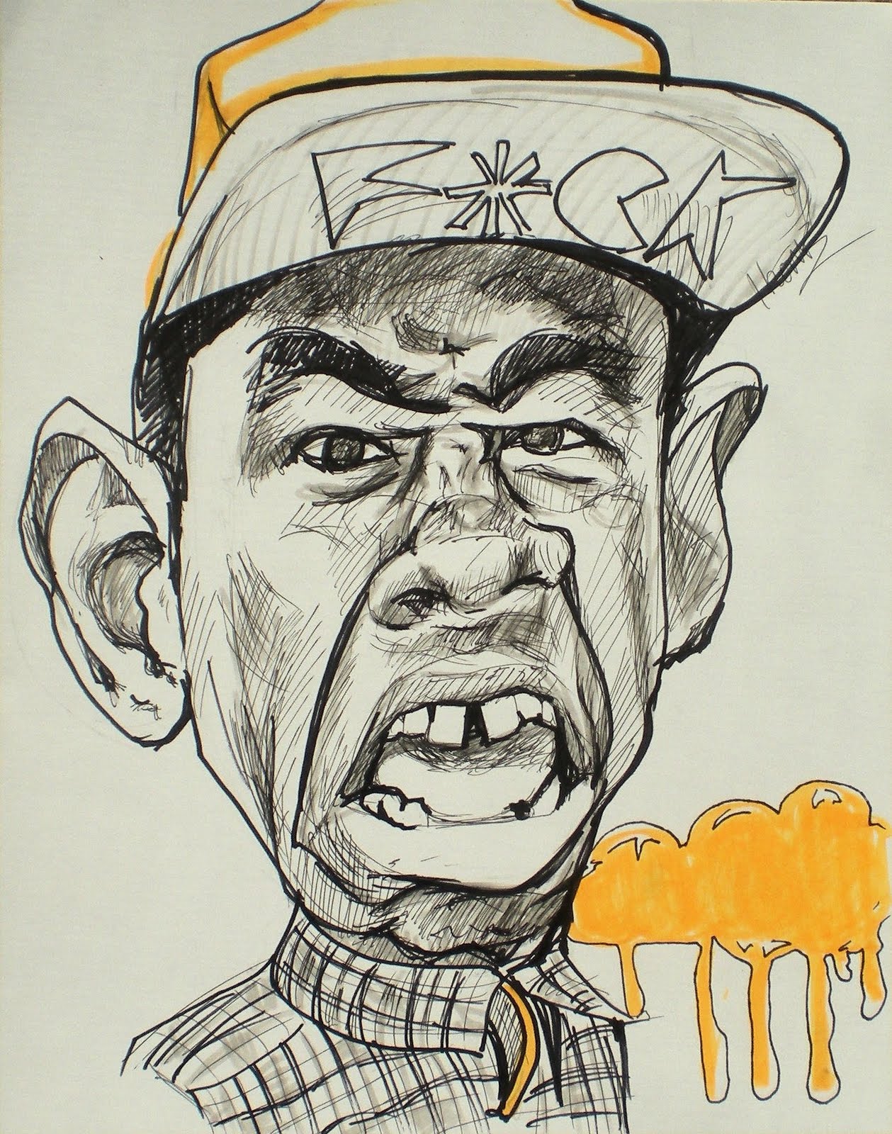 Tyler, the Creator (pic & sketch) .