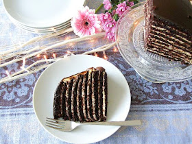 10 layer chocolate orange truffle cake