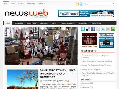 Free Wordpress Templates template wodpress tema wordpress