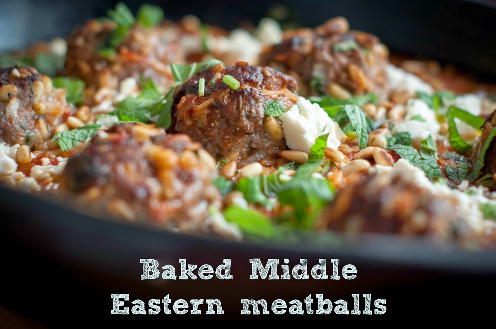GourmetGirlfriend Baked Middle Eastern Meatballs