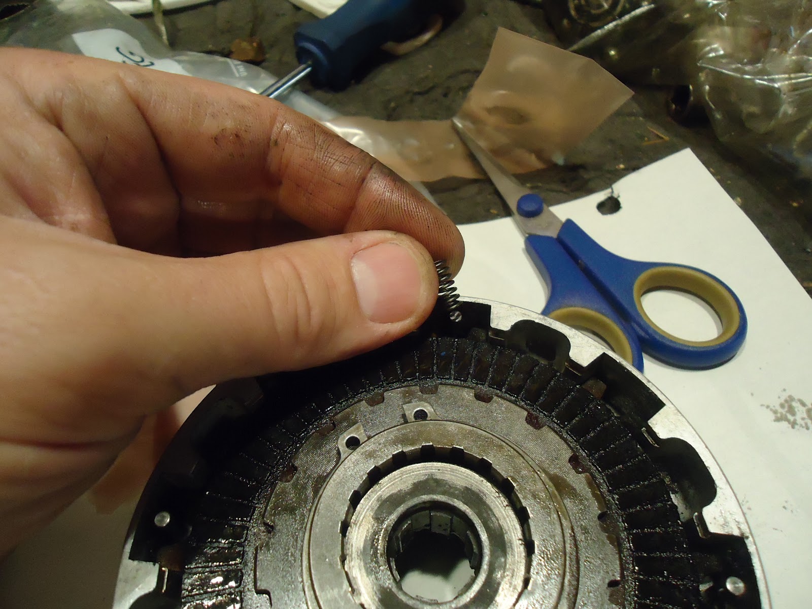 Tear it up, fix it, repeat CT70 KO Centrifugal Clutch Build up