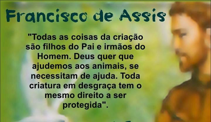 frase de São Francisco de Assis