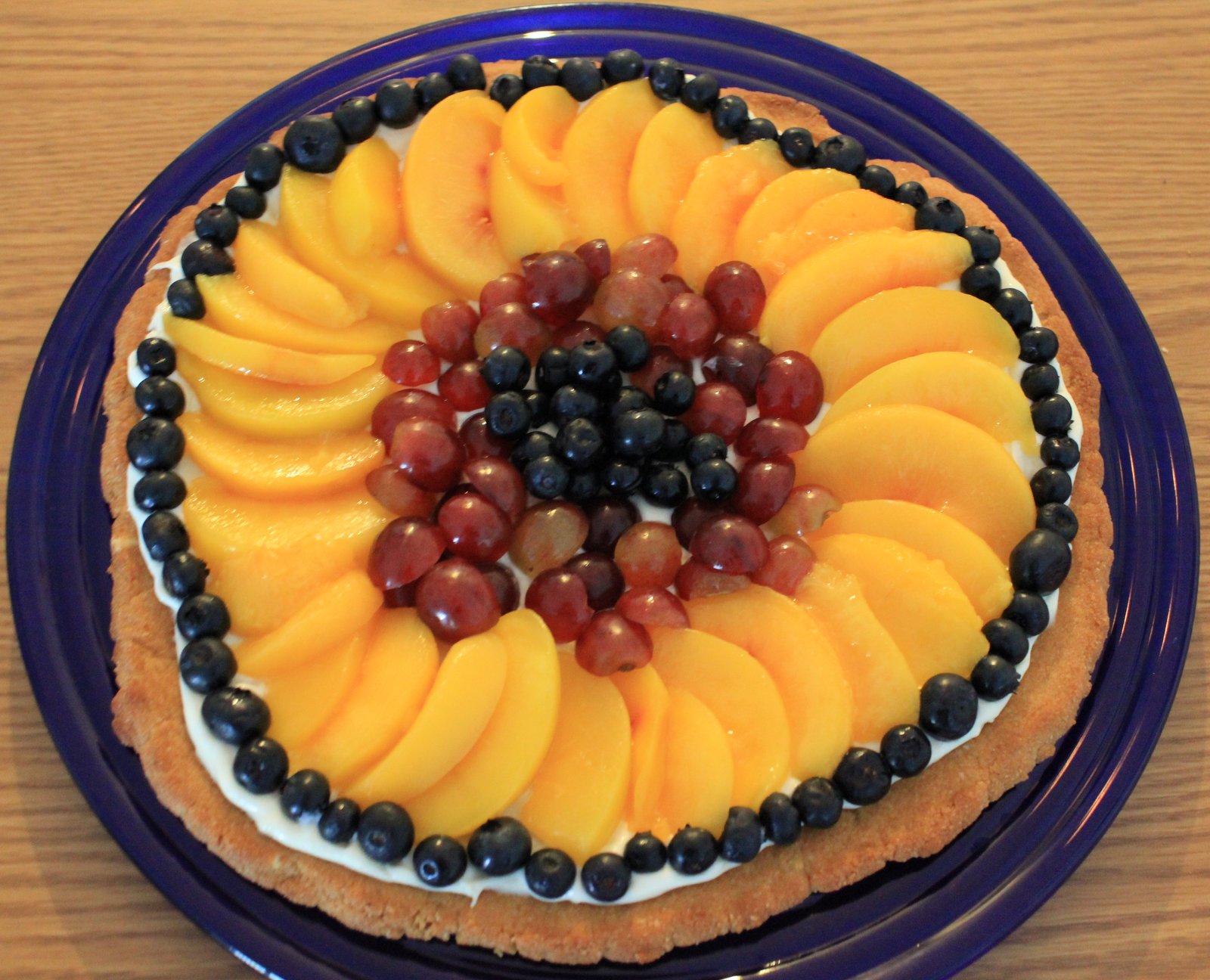 Gluten Free Travels Fruit Pizza with Almond Cookie CrustGluten free