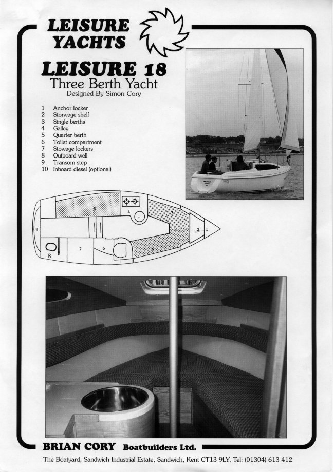 Bill's Log Leisure 18 Yacht