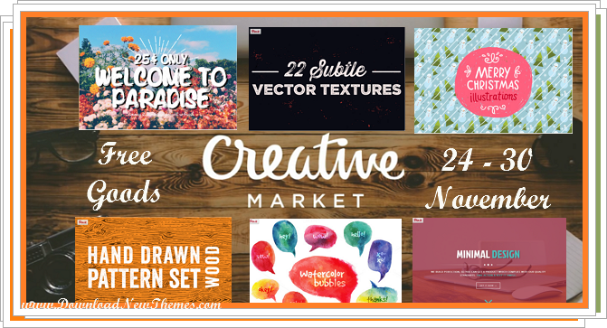 Creative Market Free Files For This Week 24 Nov 2014 Download New Themes