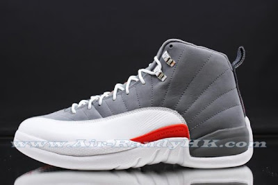air jordan 12 retro cool grey team orange