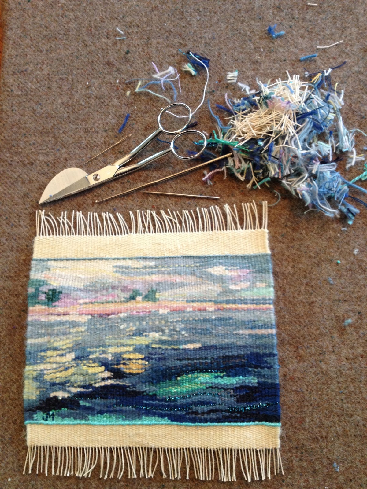 J Meetze Threads Finishing a Small Tapestry