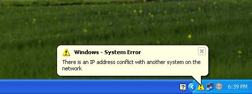 Ip Address Conflict Mac Windows