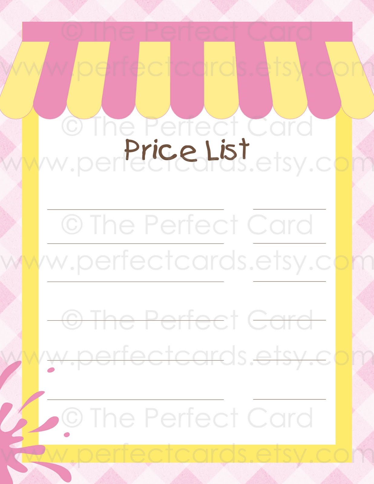 The Perfect Card Lemonade Stand Printable Set GIVEAWAY!