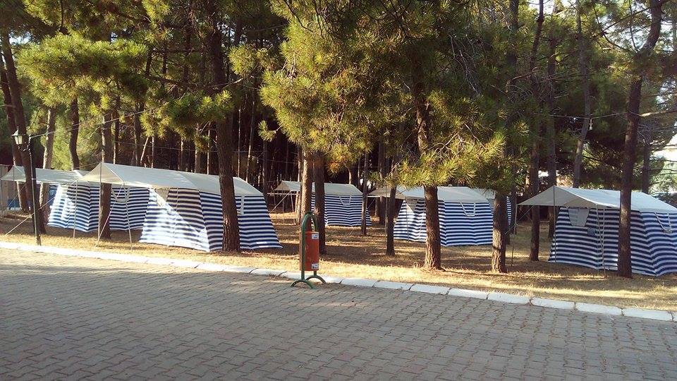 cadir kampi didim tavsan burnu kamp alani