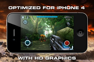 N.O.V.A. Near Orbit Vanguard Alliance by Gameloft optimized for iPhone 4 with HD graphics