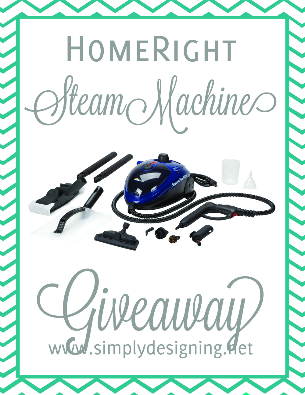 HomeRight Steam Machine Giveaway at Simply Designing | #giveaway #cleaning