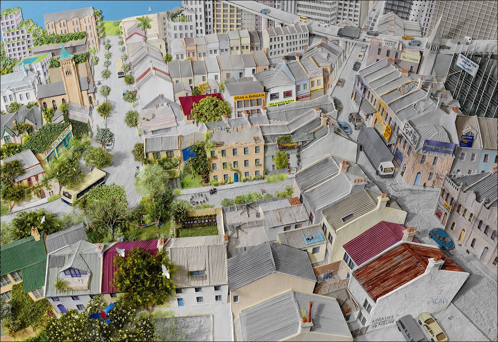 CHILDREN'S BOOKS THE GOOD, THE BAD, THE UGLY JEANNIE BAKER CUT PAPER