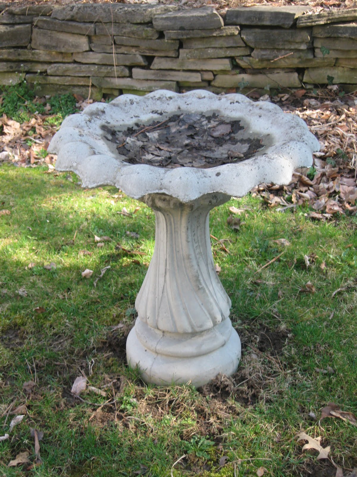 It's Just that Simple! Mrs. FIXIT Springtime Birdbath CleanUp