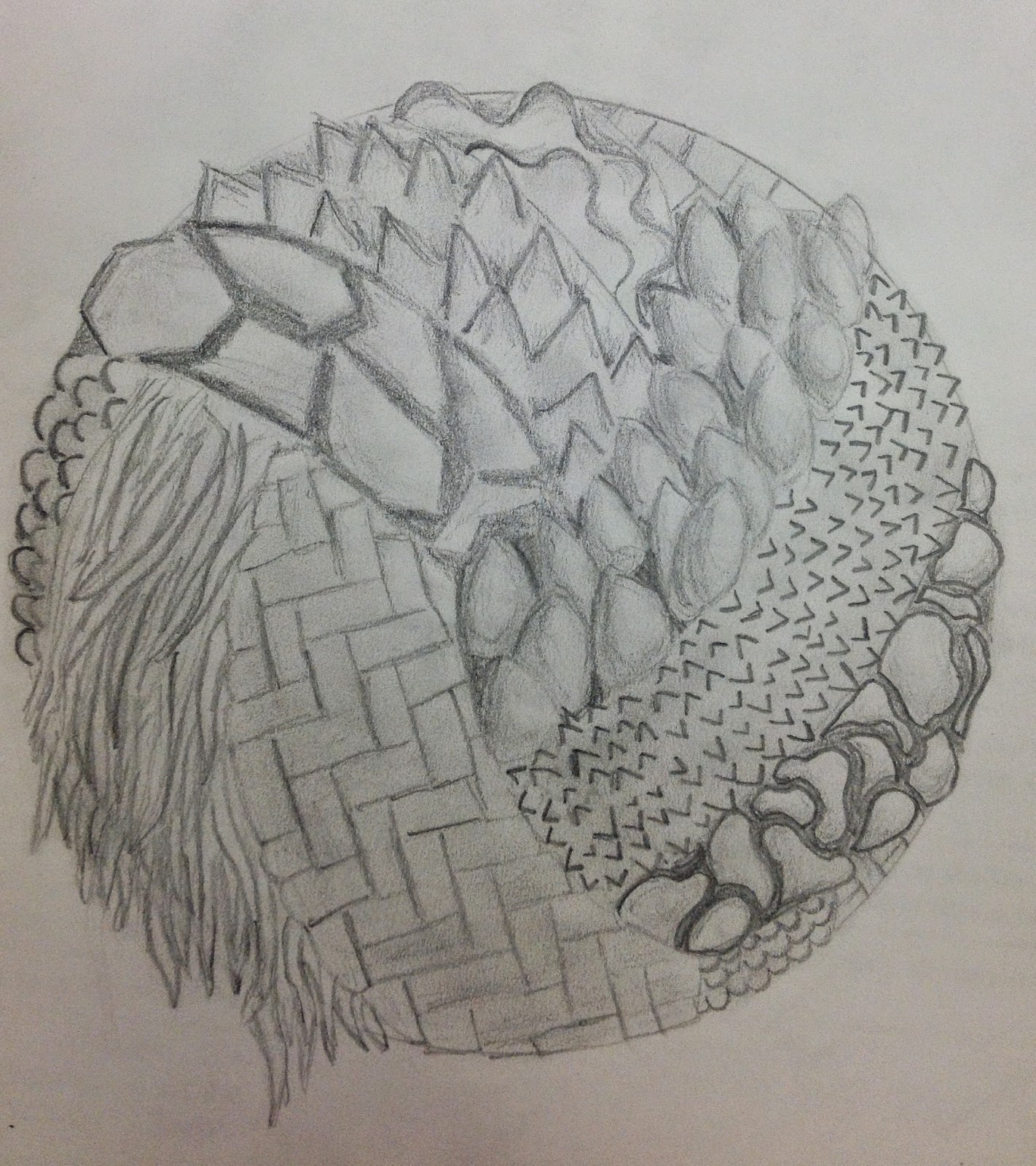 Miss Arty Pants Texture Drawing