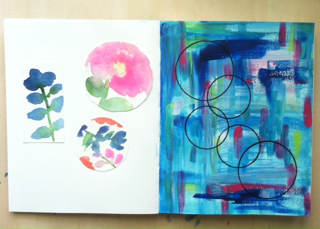 2x2 Sketchbook, #2x2sketchbook, Anne Butera, Dana Barbieri, sketchbooks, collaborative art