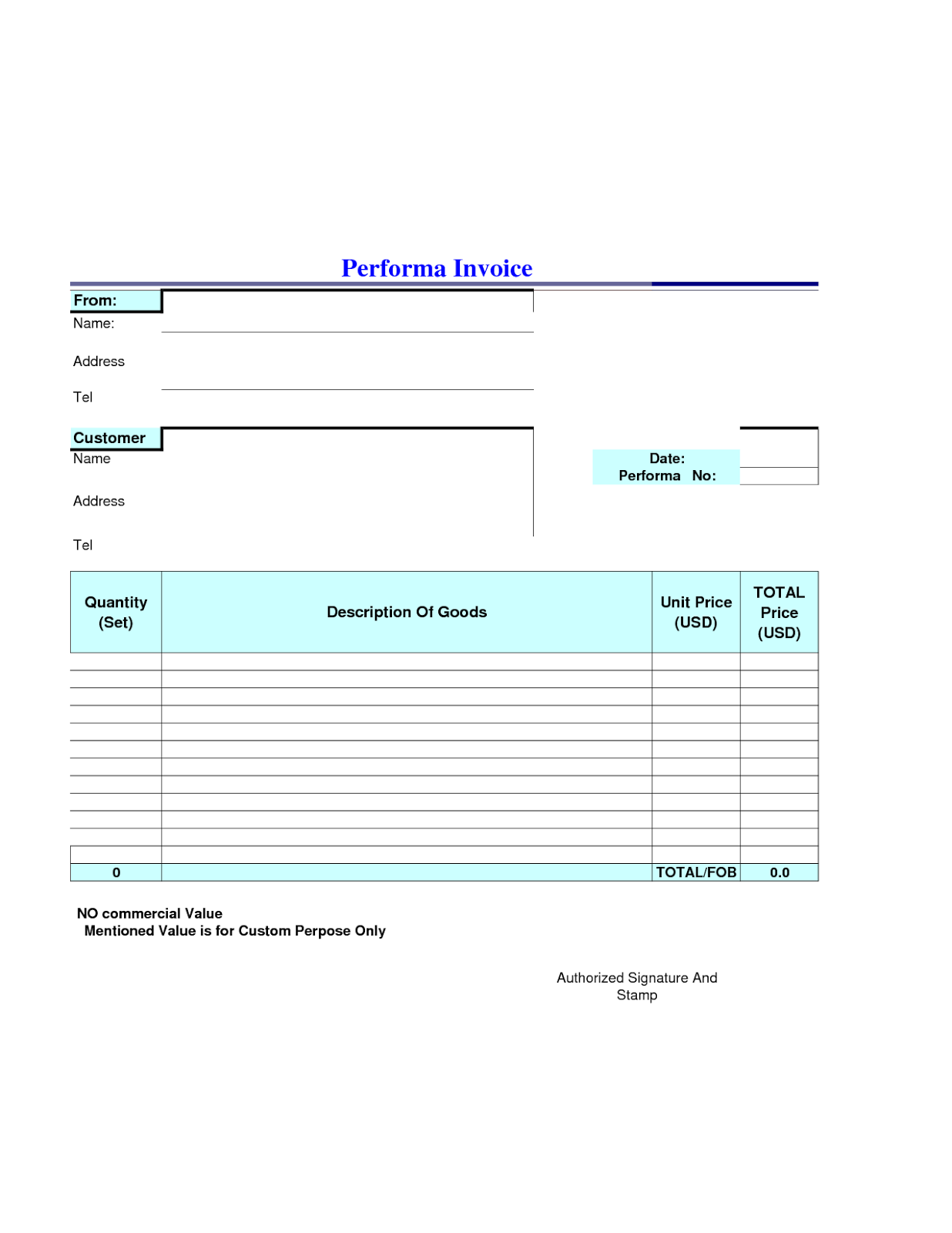 business performa