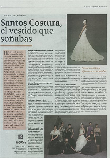 patricia guillen: santos el santo de la costura