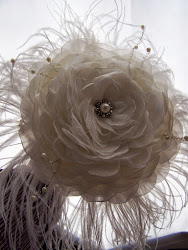 Rosmelia Vintage de Organza Blanca