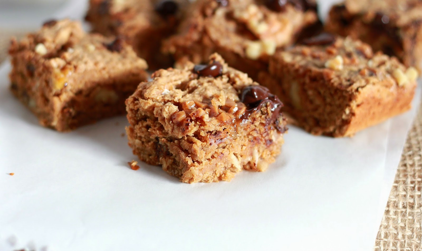 Feeding My Addiction Banana Walnut Breakfast Bars