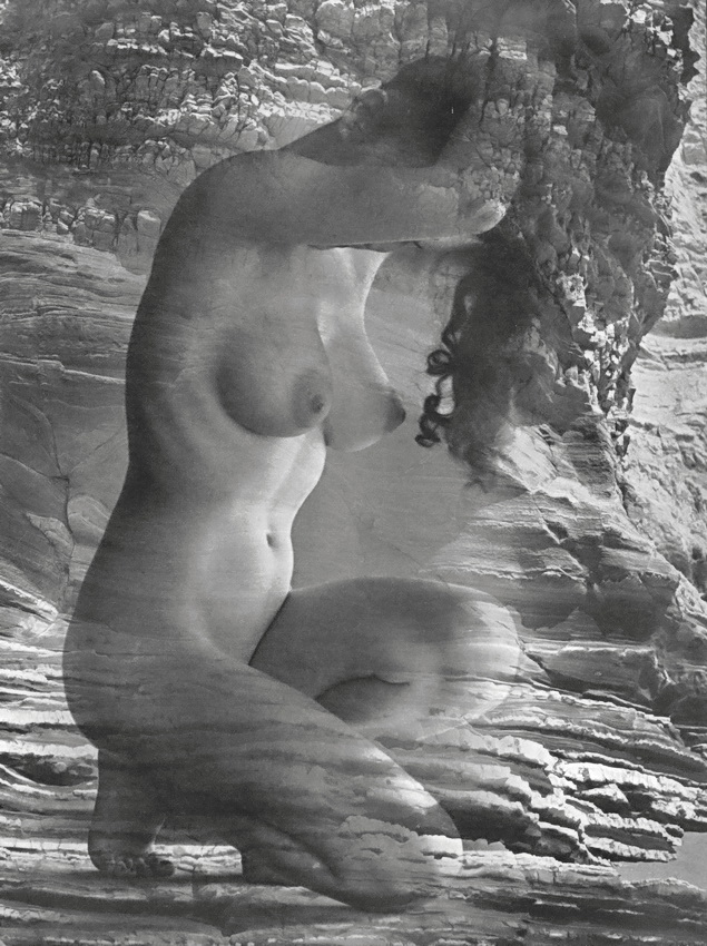 Nude in Grand Canyon (doubleprint) 1950s Photographer: André de Dienes, USA...