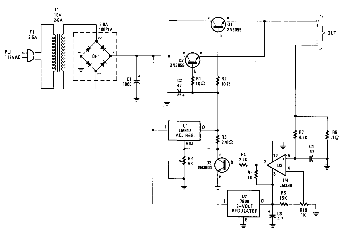 Super Universal Battery Charger Circuit Diagram