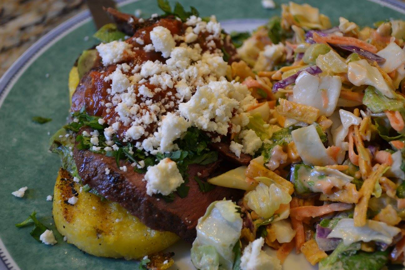 Al's Recipe Reviews Grilled Polenta with Spicy Steak