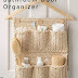 Idea: Organizador de baño tejido con una percha!!!