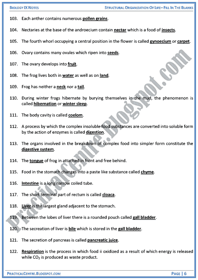 structural-organization-of-life-blanks-biology-ix