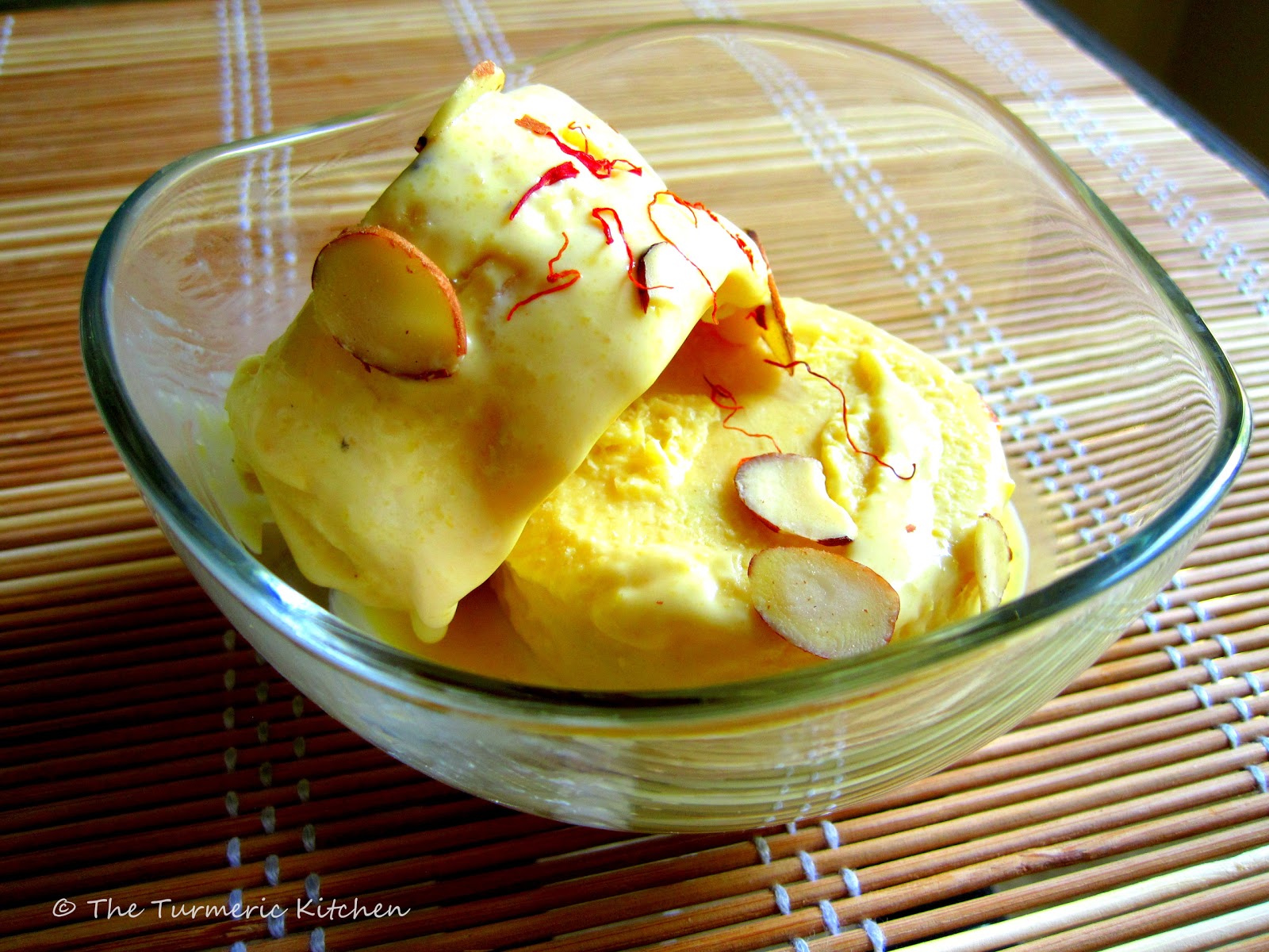 The Turmeric Kitchen Some sheer creamy happiness Kesar Badam Kulfi