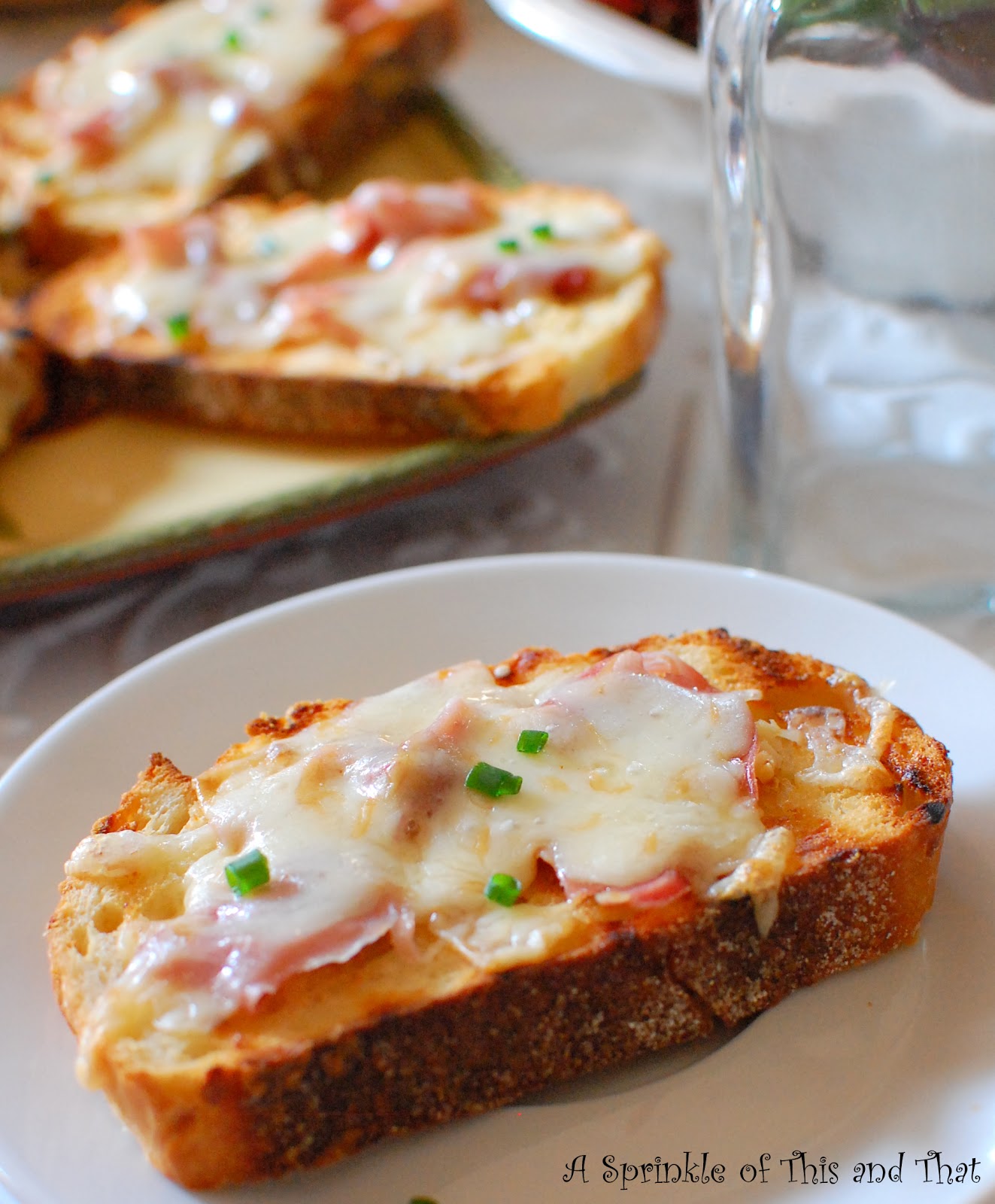 A Sprinkle of This and That Grilled Prosciutto Bread