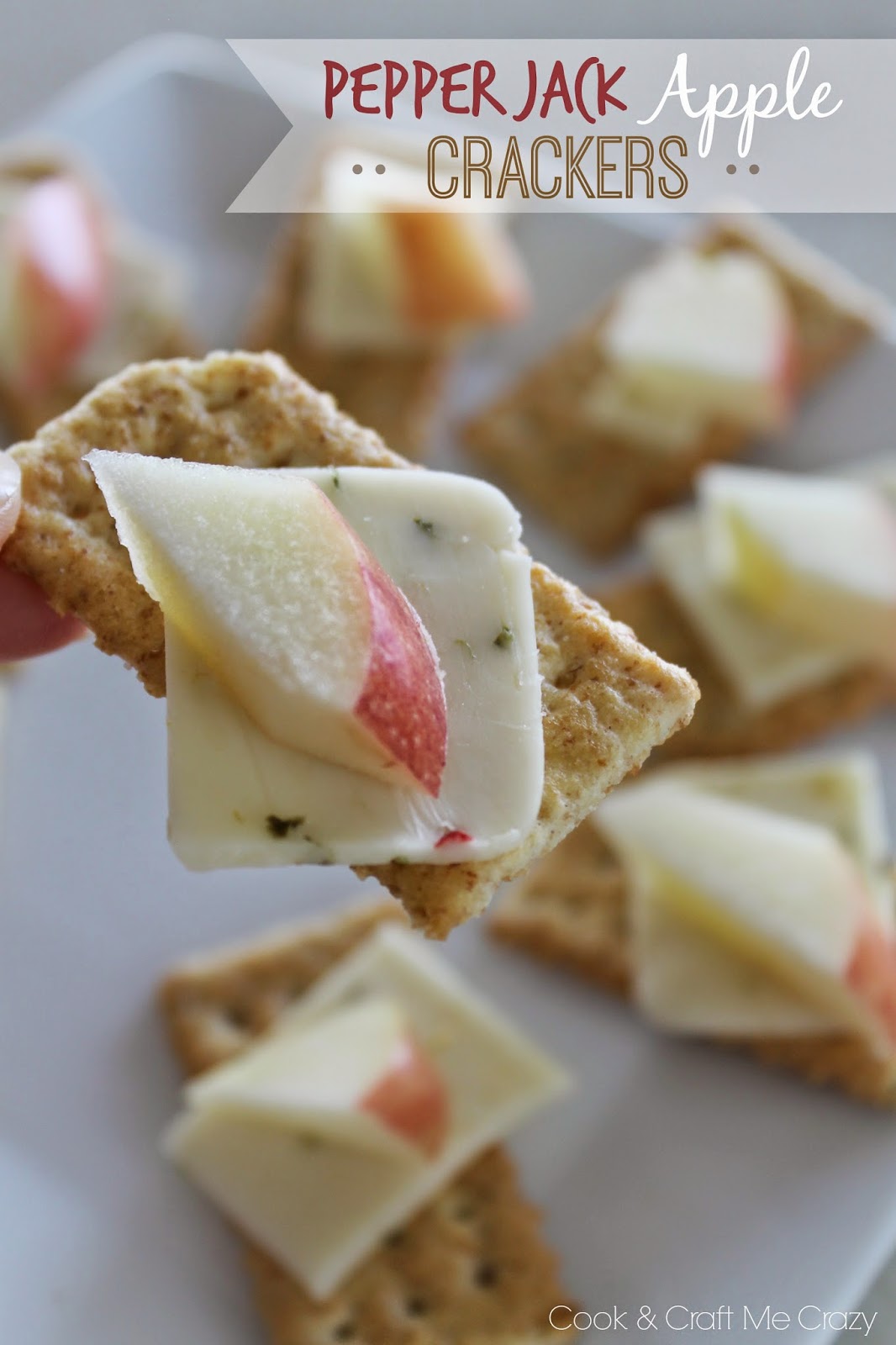 Cook and Craft Me Crazy Pepper Jack Apple Crackers