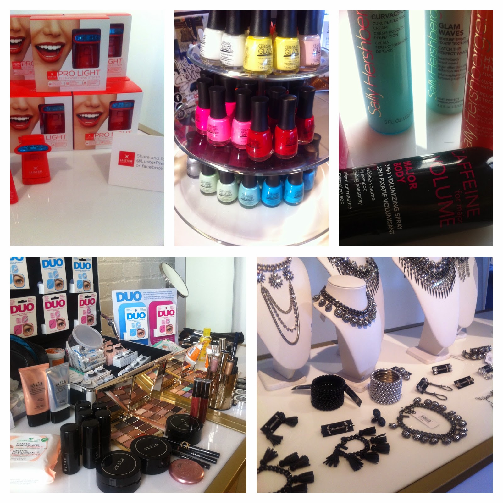 TIFF Beauty, TIFF 2014, Shoppers Drug Mart, SDMTiffSuite, SDM Tiff Suite, Ceramic Glaze, Cocoa Jewelry, Sally Hershberger, DUO Lash Adhesive, Stila