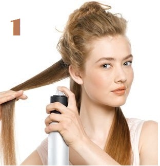 coiffure facile cheveux longs