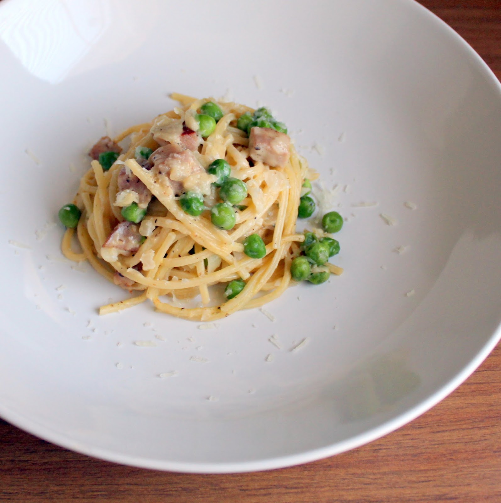 Chomping Board Yogurt Carbonara Pasta