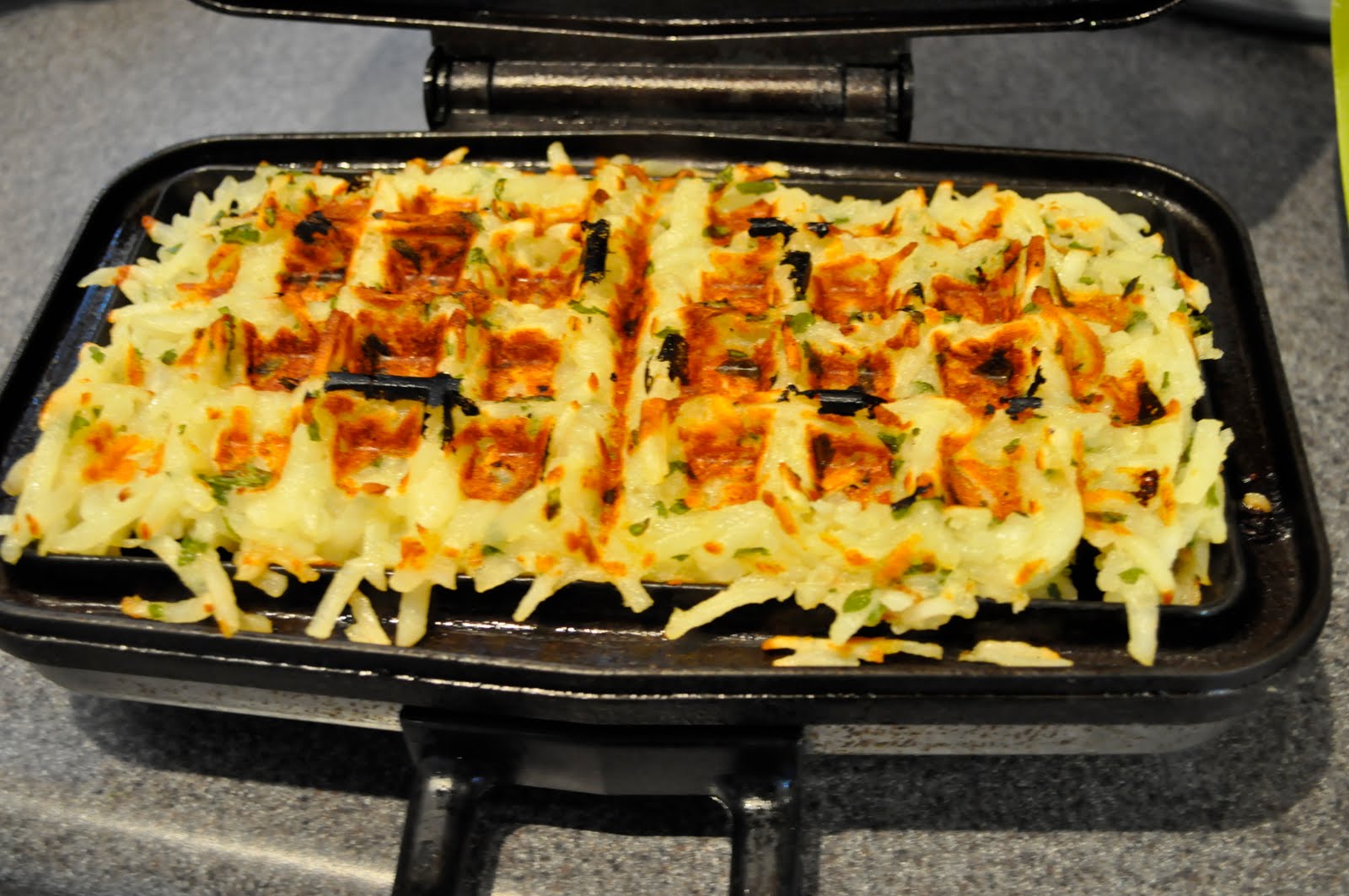 Cooking with Joanna Waffle Iron Potato Patties