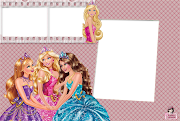 Moldura para fotos da Barbie Escola de Princesas (pia)