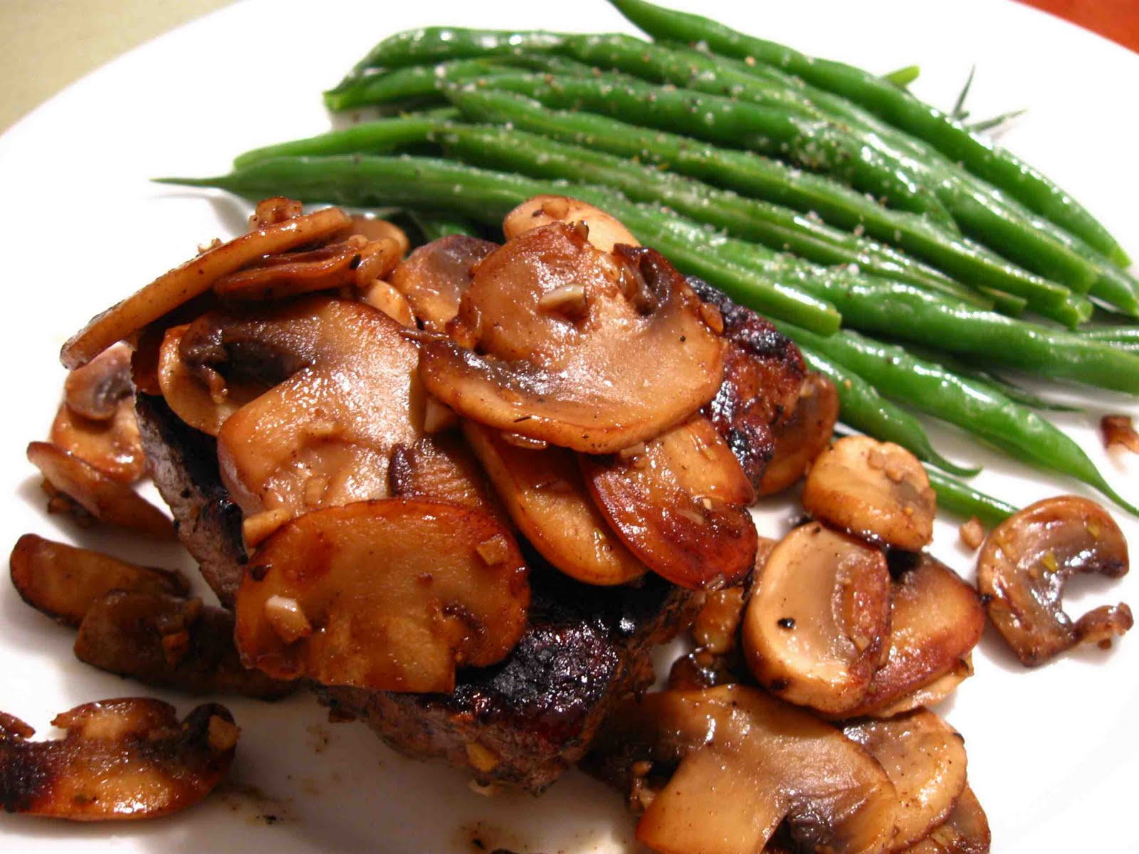 Cooking From Scratch Steak and Sauteed Mushrooms
