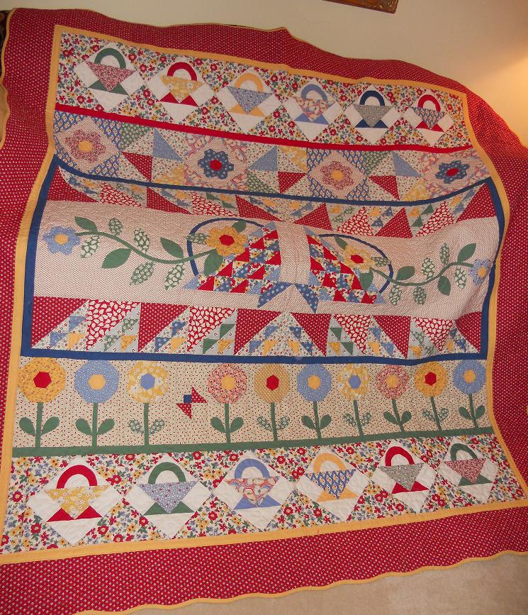 Northern Deb Quilts Aunt Grace's Garden Party for mom