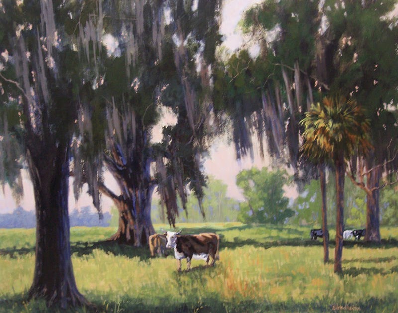 Tree Painter Painting Spanish Moss
